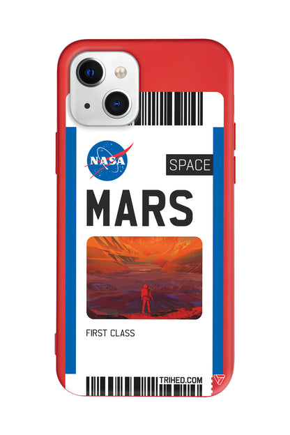 Mars Bileti Lansman Model İçi Kadife Silikon Telefon Kılıfı – Plus Serisine Özel