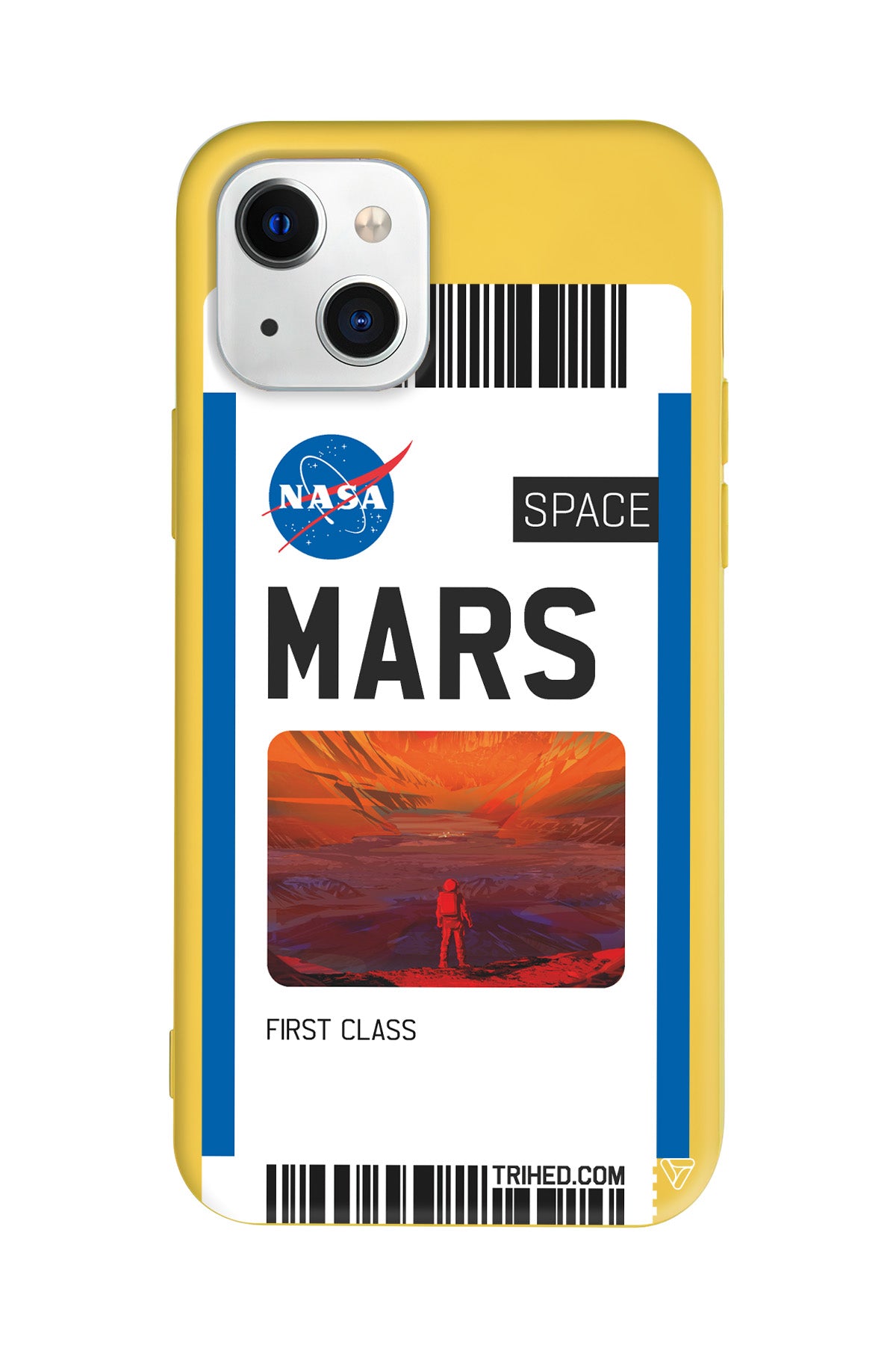 Mars Bileti Lansman Model İçi Kadife Silikon Telefon Kılıfı – Plus Serisine Özel