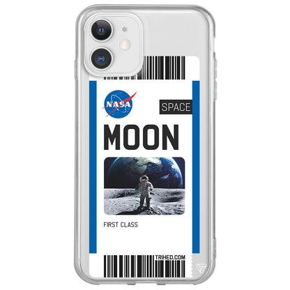 Moon Bileti Lansman Model İçi Kadife Silikon Telefon Kılıfı