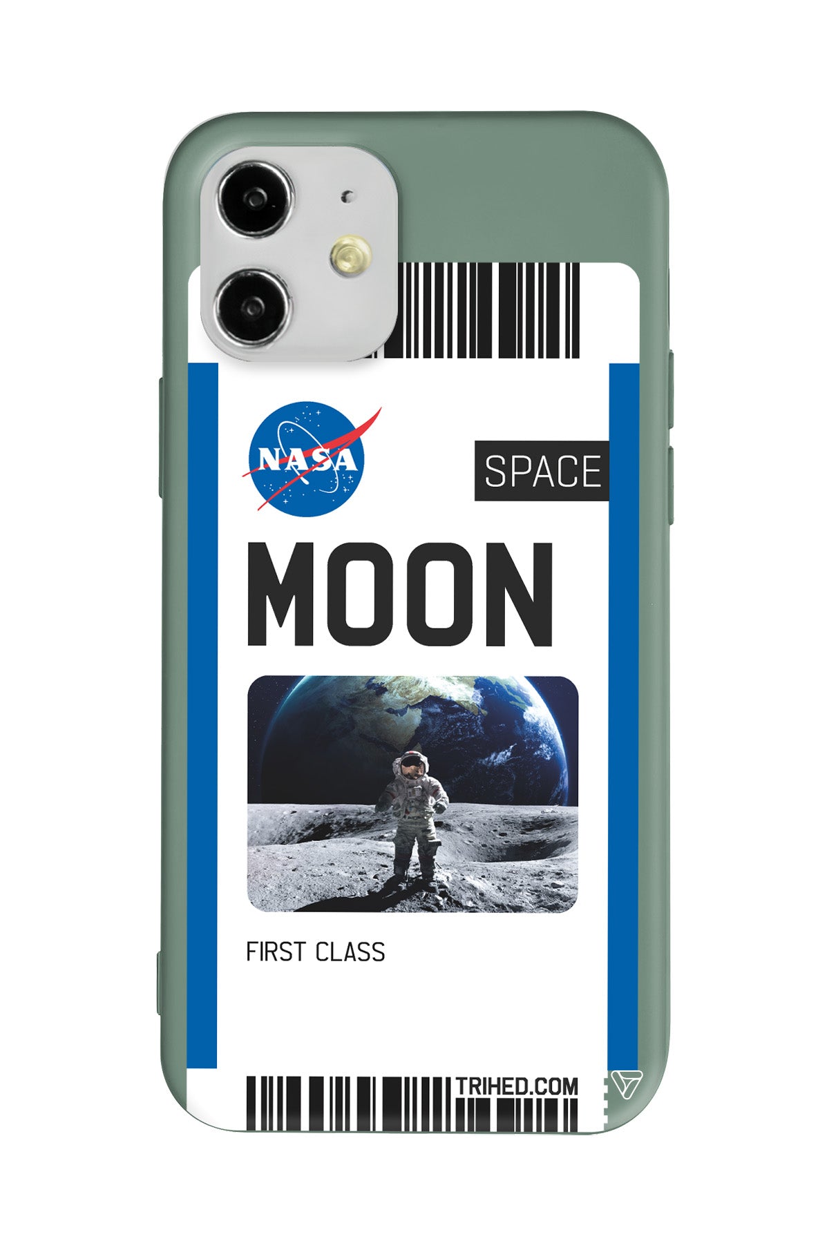 Moon Bileti Lansman Model İçi Kadife Silikon Telefon Kılıfı
