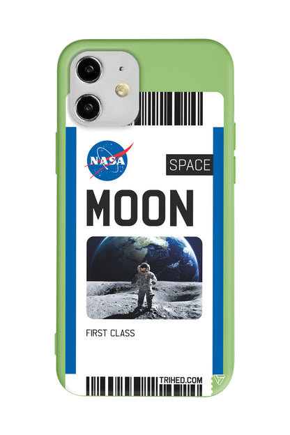 Moon Bileti Lansman Model İçi Kadife Silikon Telefon Kılıfı