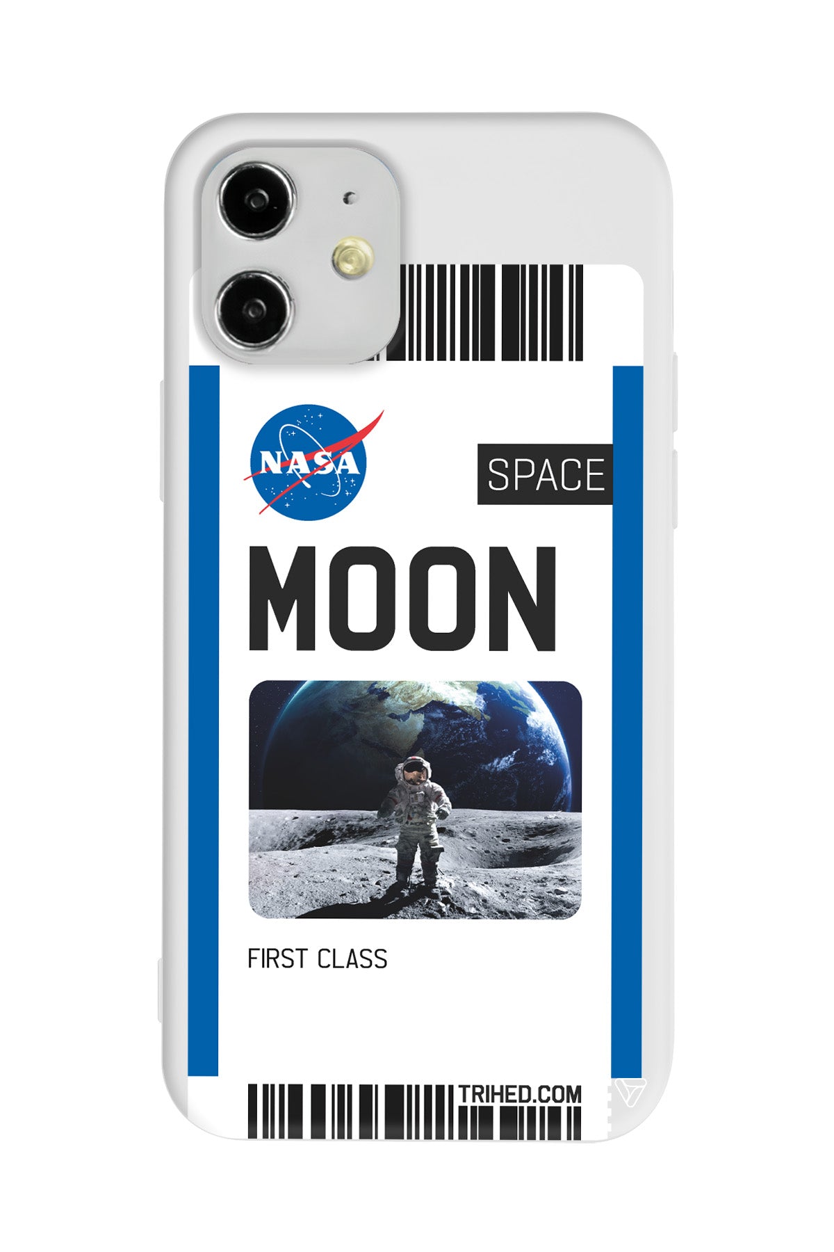 Moon Bileti Lansman Model İçi Kadife Silikon Telefon Kılıfı