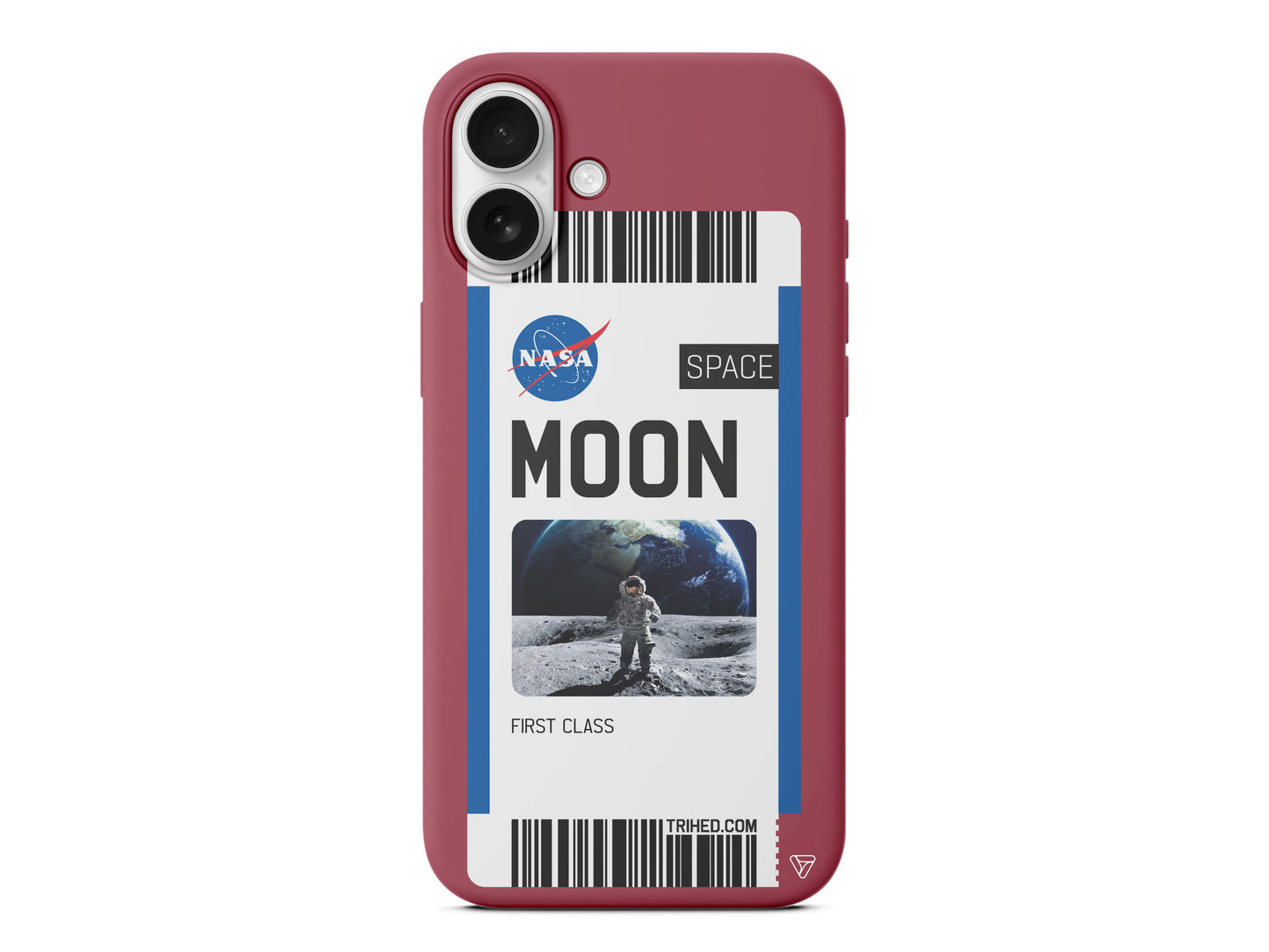 Moon Bileti Lansman Model İçi Kadife Silikon Telefon Kılıfı – Plus Serisine Özel