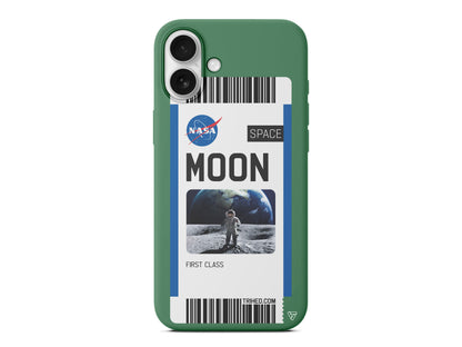 Moon Bileti Lansman Model İçi Kadife Silikon Telefon Kılıfı