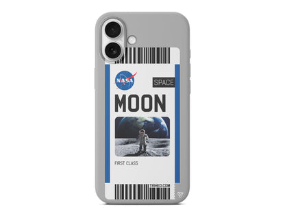 Moon Bileti Lansman Model İçi Kadife Silikon Telefon Kılıfı