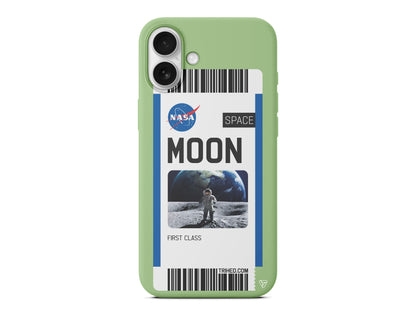 Moon Bileti Lansman Model İçi Kadife Silikon Telefon Kılıfı