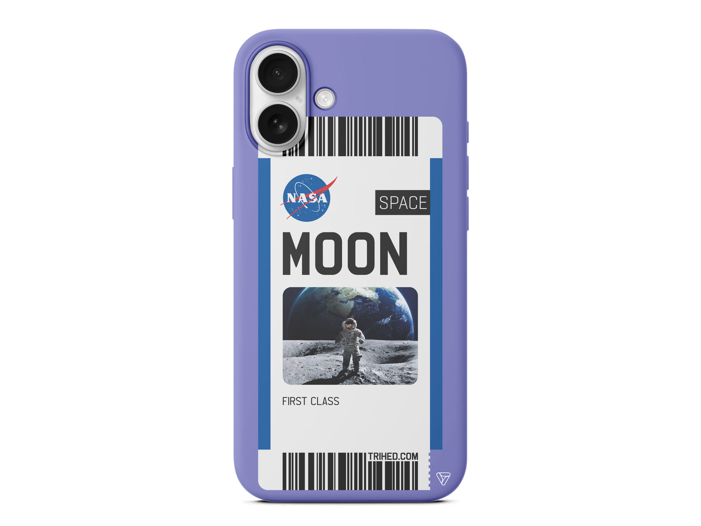 Moon Bileti Lansman Model İçi Kadife Silikon Telefon Kılıfı