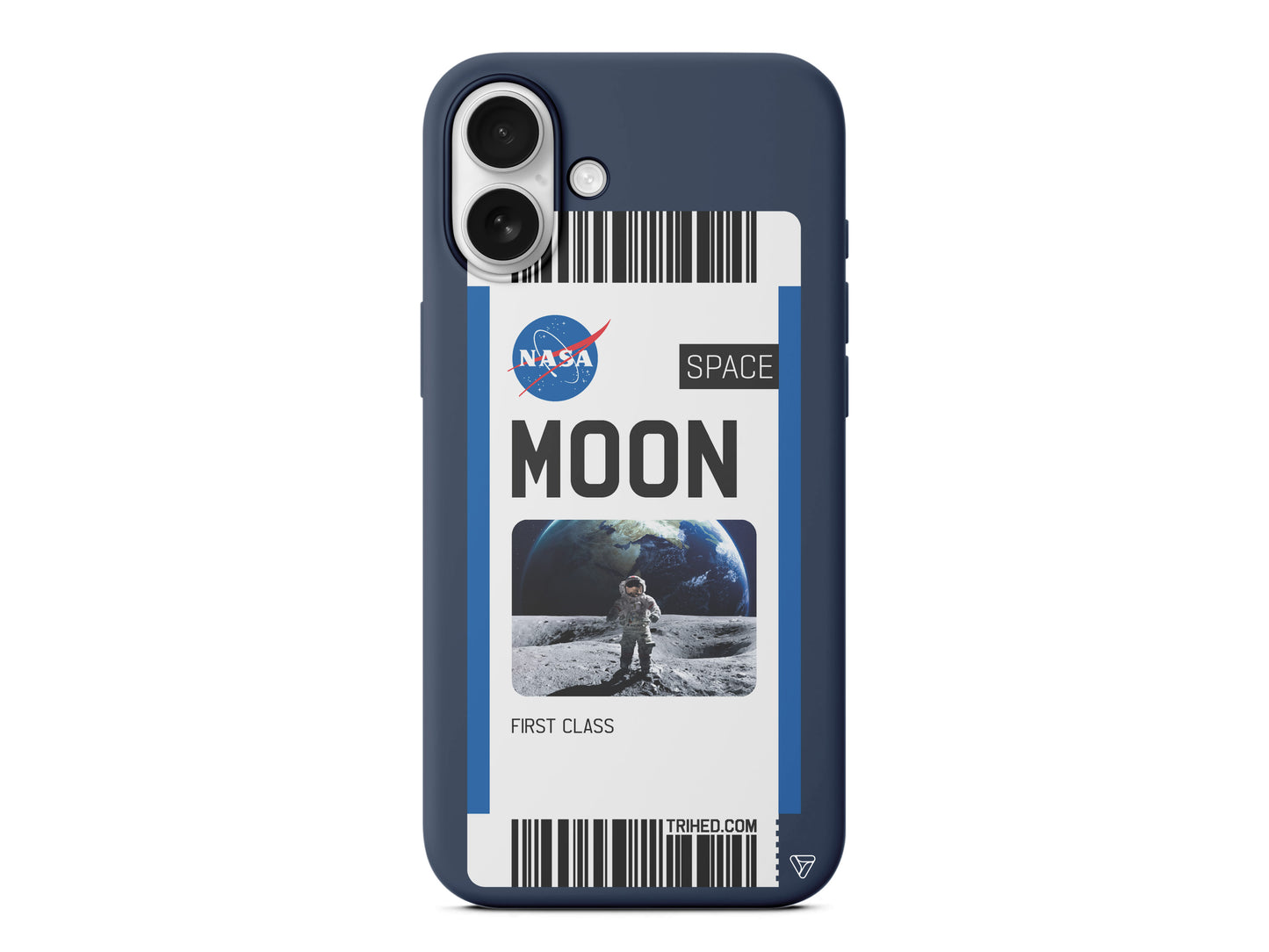 Moon Bileti Lansman Model İçi Kadife Silikon Telefon Kılıfı