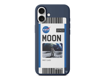 Moon Bileti Lansman Model İçi Kadife Silikon Telefon Kılıfı