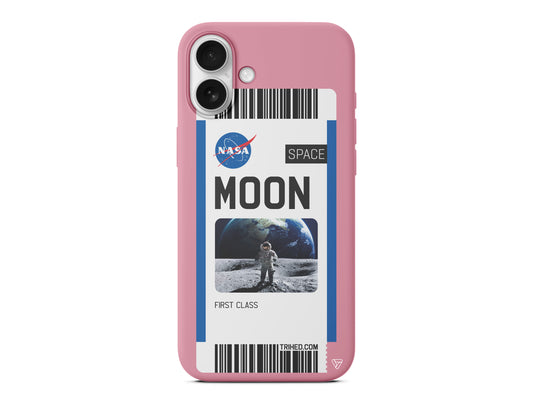 Moon Bileti Lansman Model İçi Kadife Silikon Telefon Kılıfı – Plus Serisine Özel