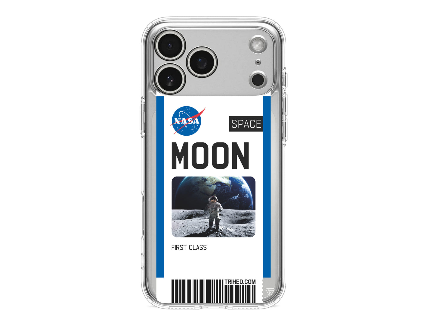 Moon Bileti Lansman Model İçi Kadife Silikon Telefon Kılıfı