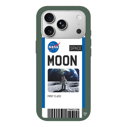 Moon Bileti Lansman Model İçi Kadife Silikon Telefon Kılıfı