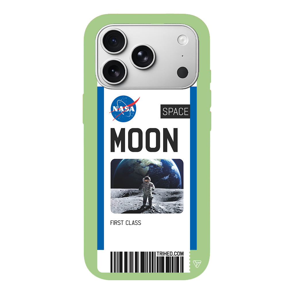 Moon Bileti Lansman Model İçi Kadife Silikon Telefon Kılıfı