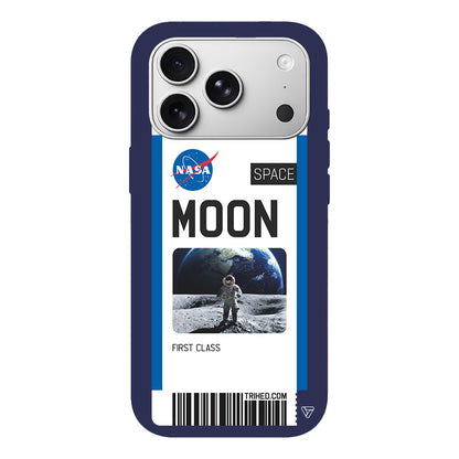 Moon Bileti Lansman Model İçi Kadife Silikon Telefon Kılıfı