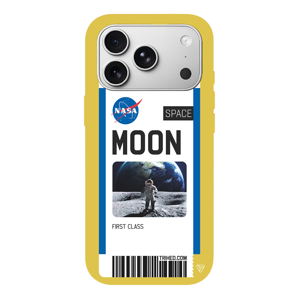 Moon Bileti Lansman Model İçi Kadife Silikon Telefon Kılıfı