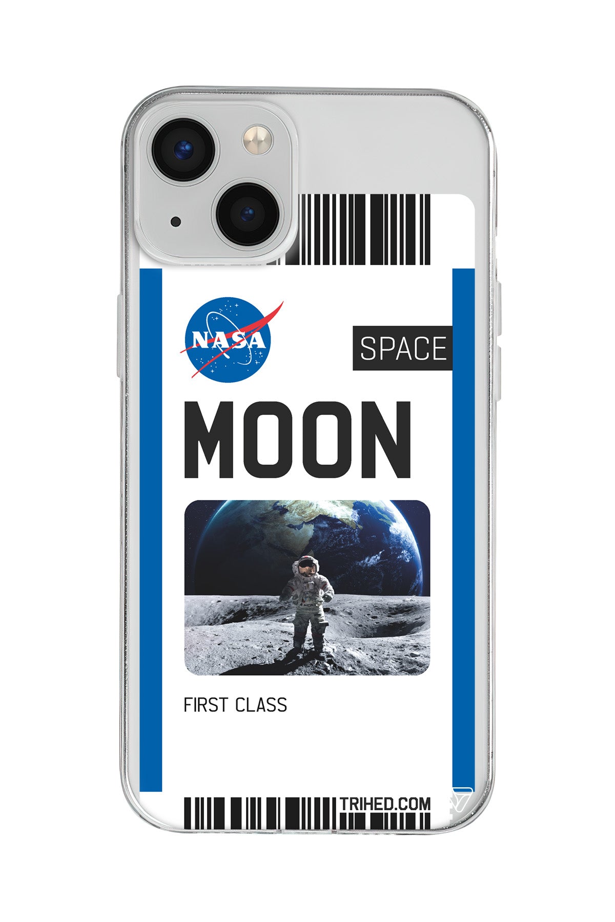 Moon Bileti Lansman Model İçi Kadife Silikon Telefon Kılıfı