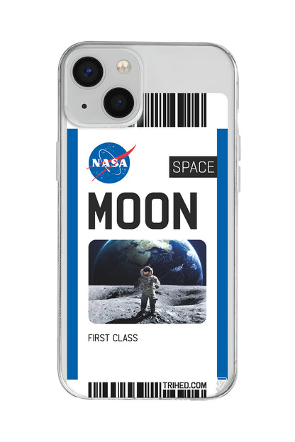 Moon Bileti Lansman Model İçi Kadife Silikon Telefon Kılıfı
