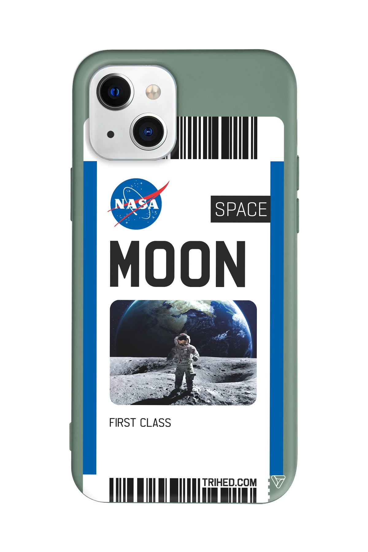 Moon Bileti Lansman Model İçi Kadife Silikon Telefon Kılıfı