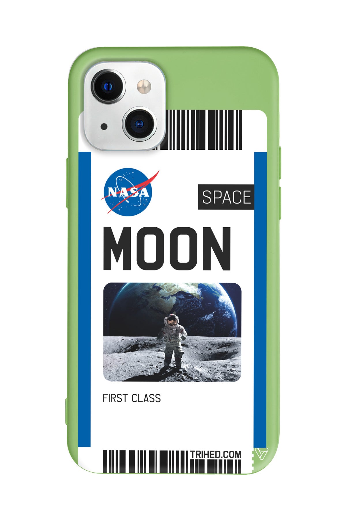 Moon Bileti Lansman Model İçi Kadife Silikon Telefon Kılıfı