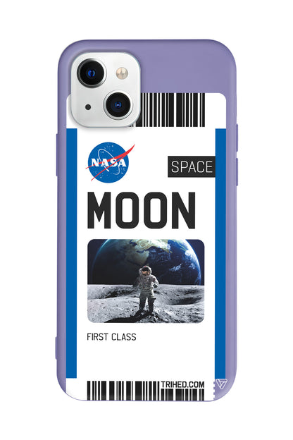 Moon Bileti Lansman Model İçi Kadife Silikon Telefon Kılıfı – Plus Serisine Özel