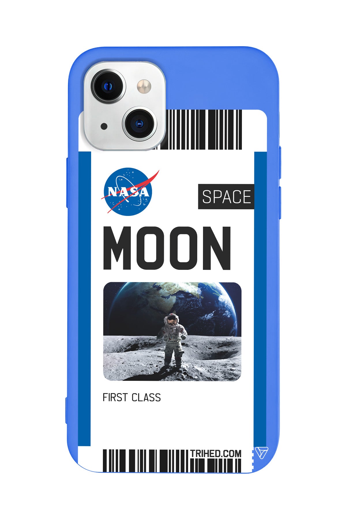 Moon Bileti Lansman Model İçi Kadife Silikon Telefon Kılıfı