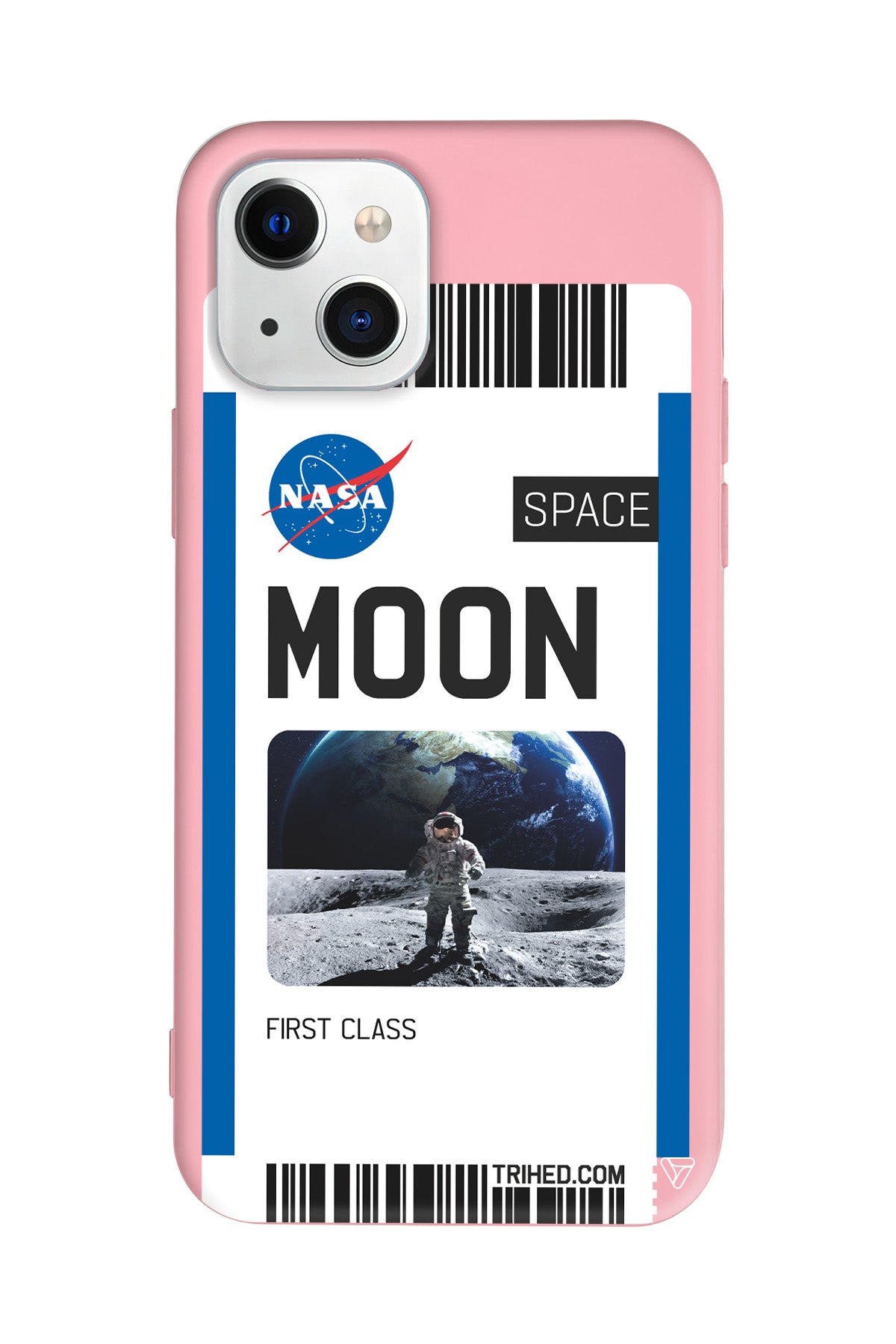 Moon Bileti Lansman Model İçi Kadife Silikon Telefon Kılıfı – Plus Serisine Özel