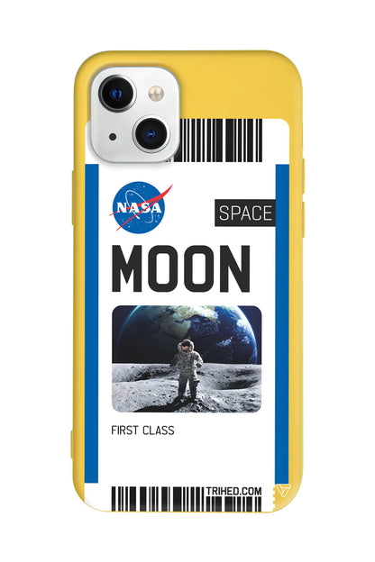 Moon Bileti Lansman Model İçi Kadife Silikon Telefon Kılıfı – Plus Serisine Özel