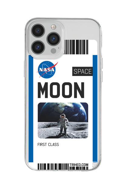 Moon Bileti Lansman Model İçi Kadife Silikon Telefon Kılıfı