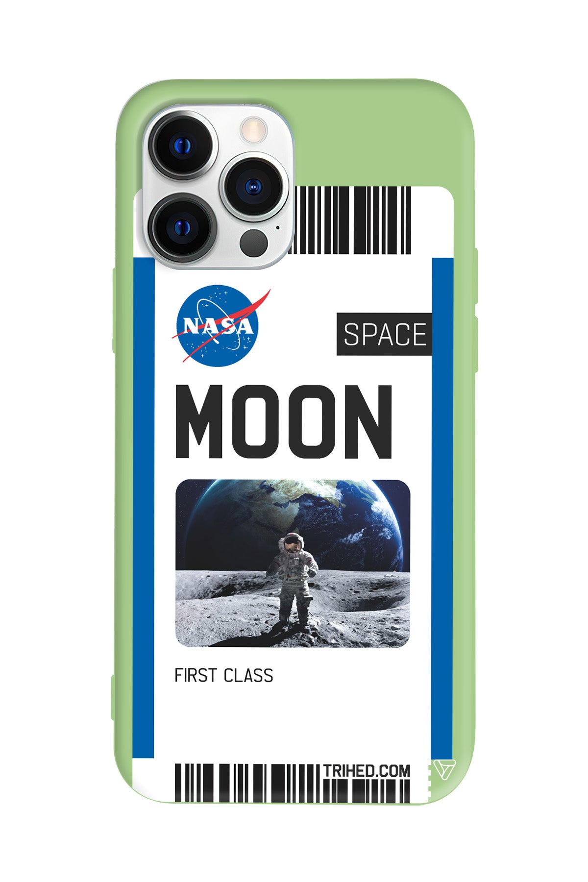 Moon Bileti Lansman Model İçi Kadife Silikon Telefon Kılıfı