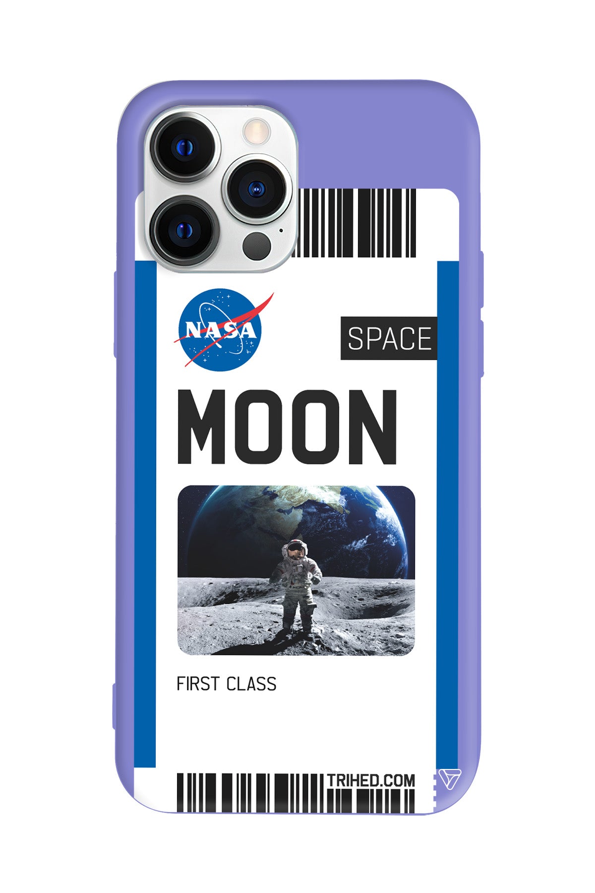 Moon Bileti Lansman Model İçi Kadife Silikon Telefon Kılıfı