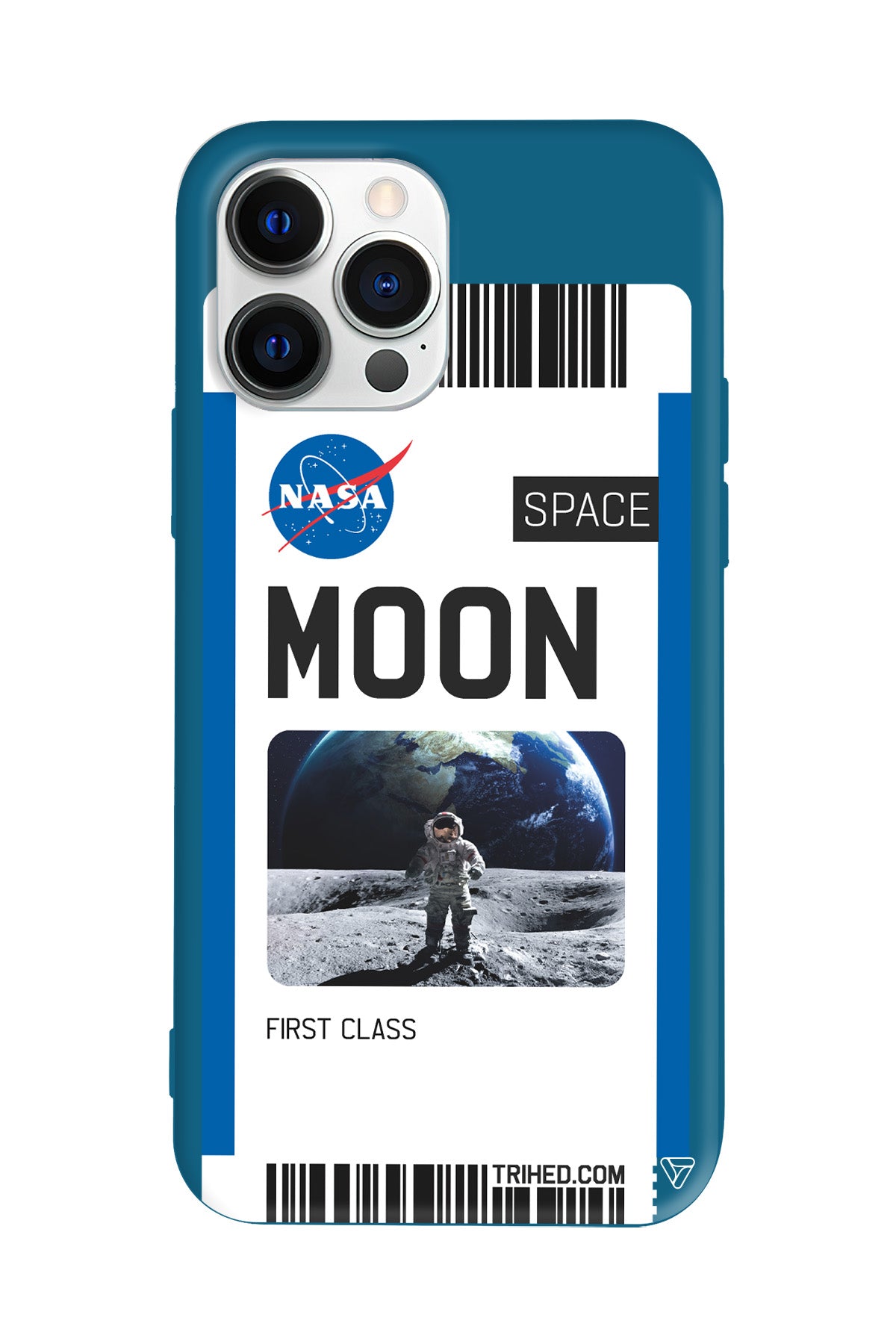 Moon Bileti Lansman Model İçi Kadife Silikon Telefon Kılıfı