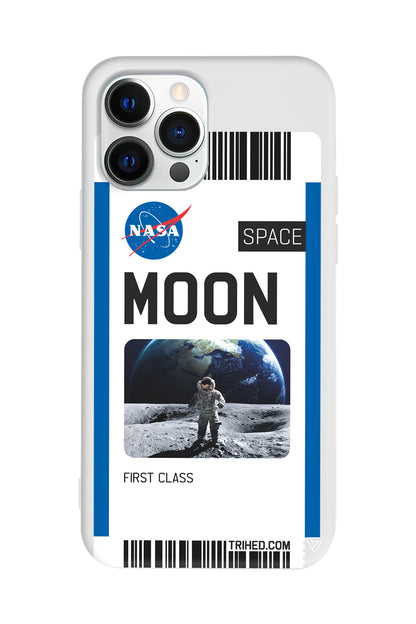 Moon Bileti Lansman Model İçi Kadife Silikon Telefon Kılıfı