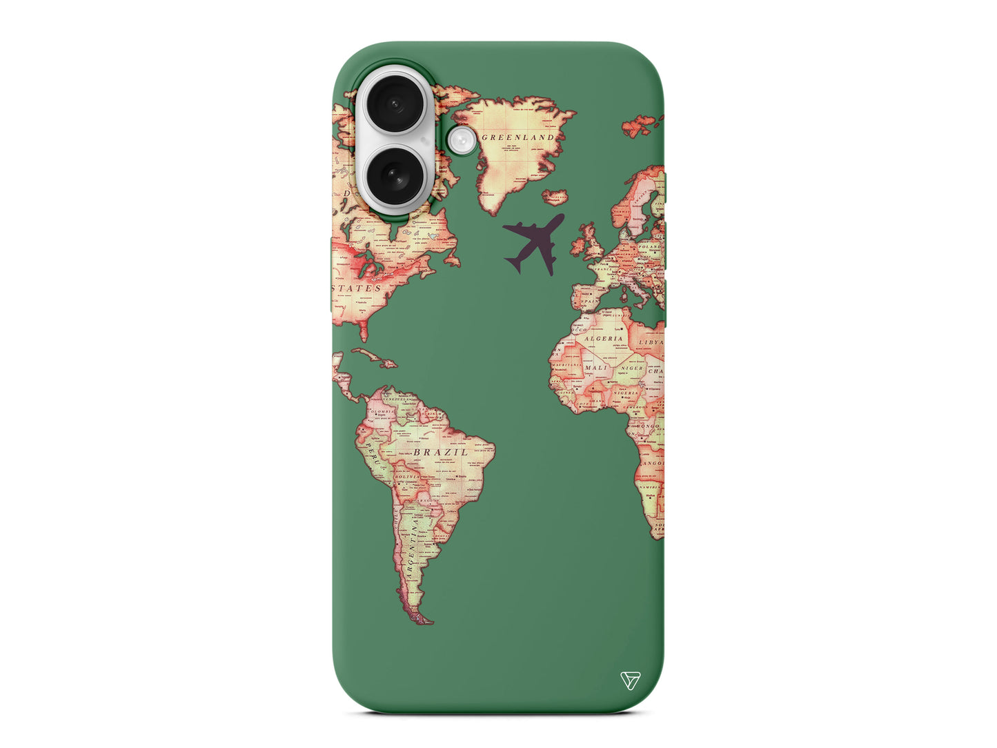 Harita Tasarımlı Lansman Model İçi Kadife Silikon Telefon Kılıfı – Plus Serisine Özel