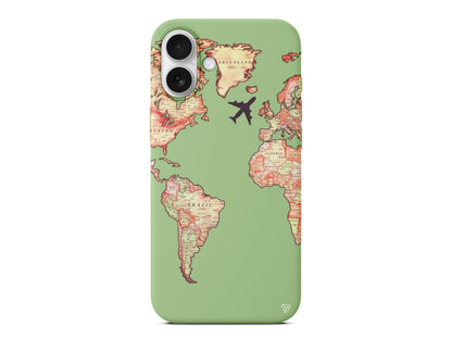 Harita Tasarımlı Lansman Model İçi Kadife Silikon Telefon Kılıfı – Plus Serisine Özel