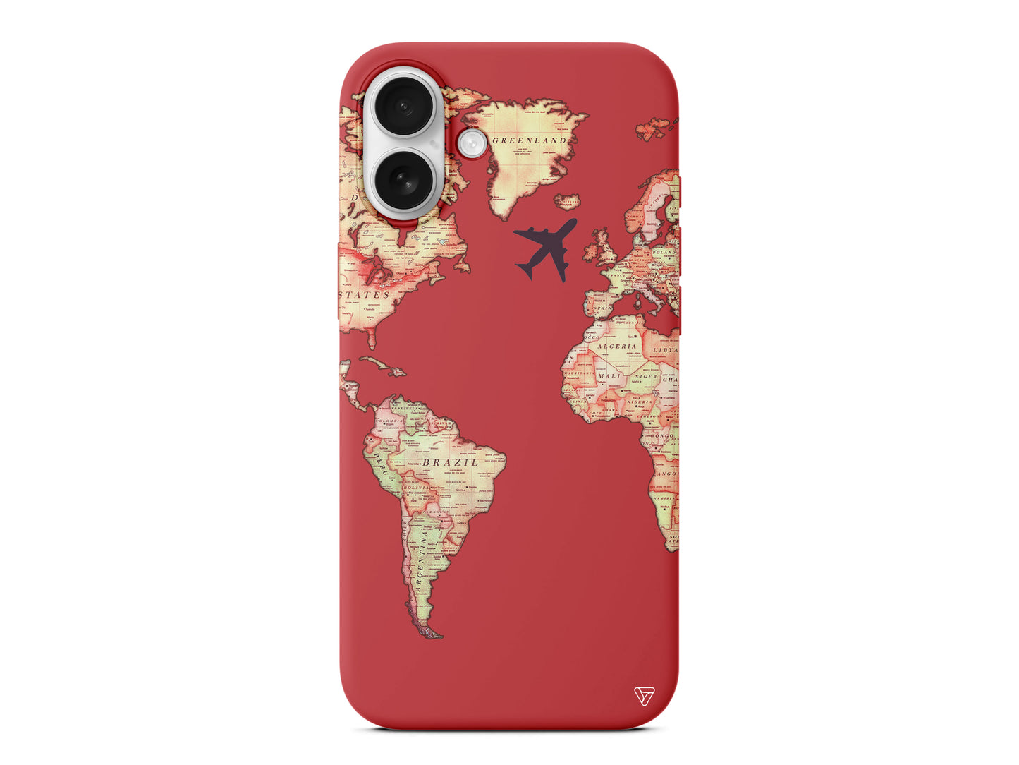 Harita Tasarımlı Lansman Model İçi Kadife Silikon Telefon Kılıfı – Plus Serisine Özel