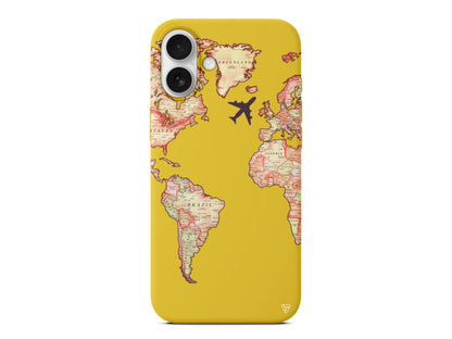 Harita Tasarımlı Lansman Model İçi Kadife Silikon Telefon Kılıfı – Plus Serisine Özel