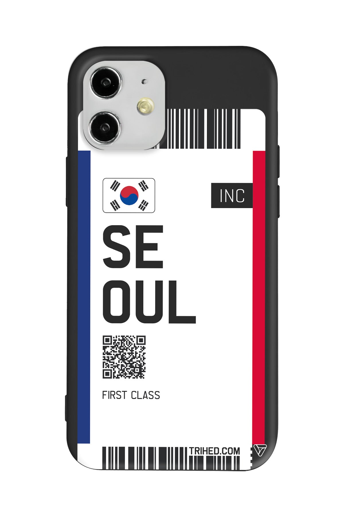 Seoul Bileti Lansman Model İçi Kadife Silikon Telefon Kılıfı