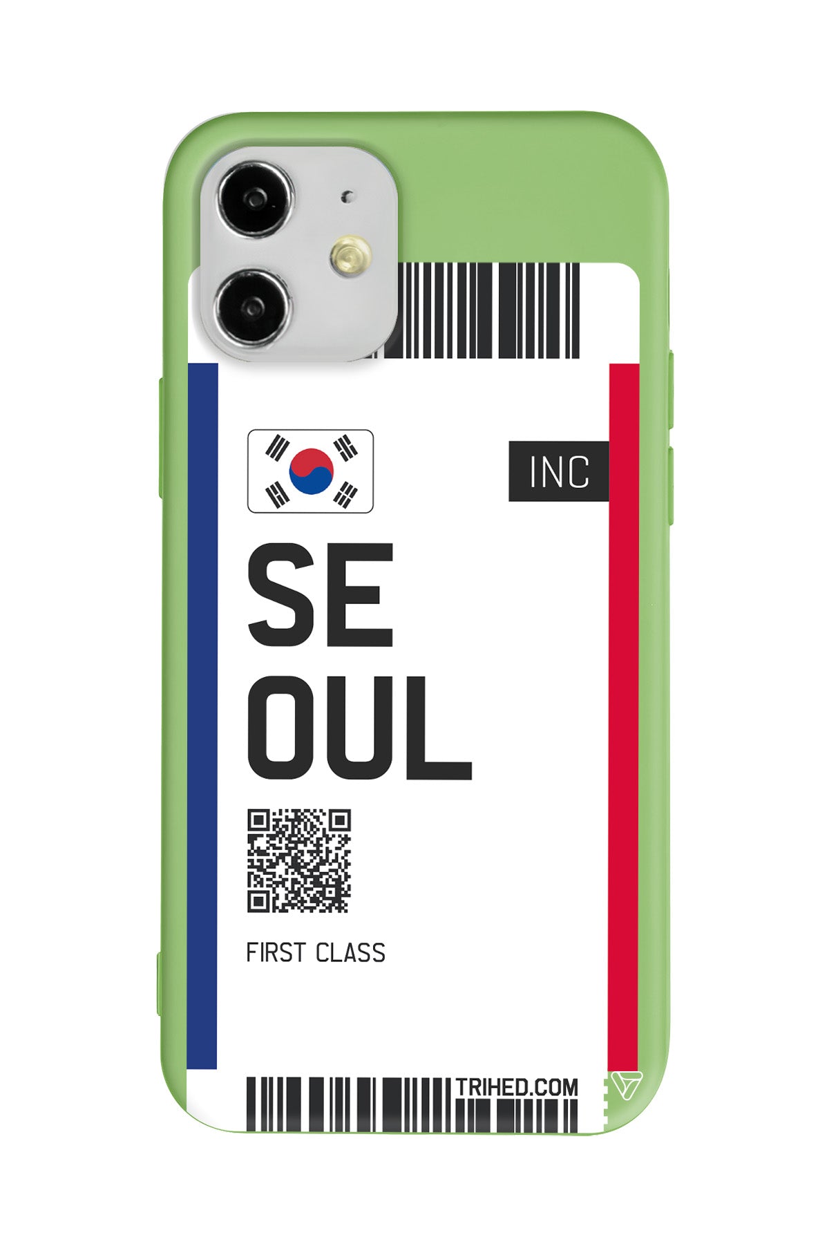 Seoul Bileti Lansman Model İçi Kadife Silikon Telefon Kılıfı