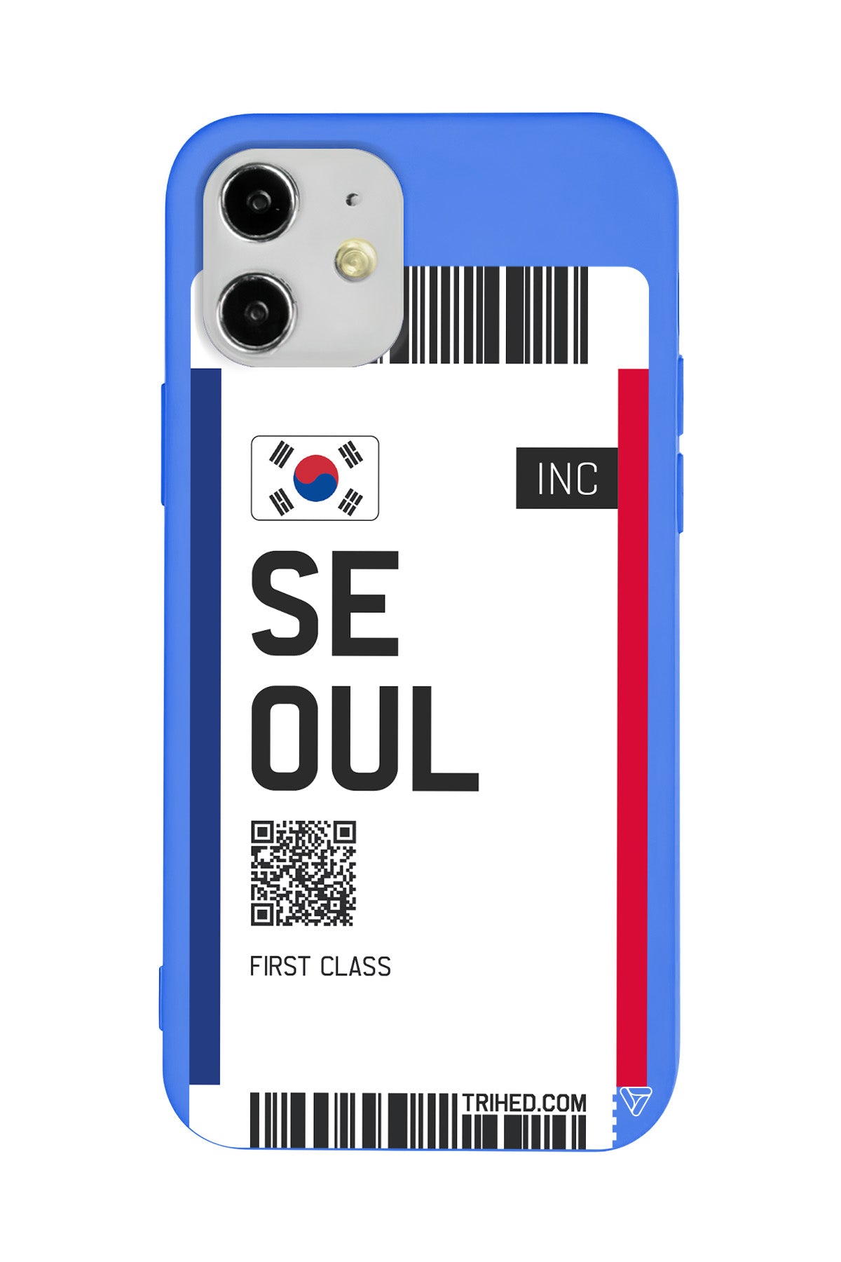 Seoul Bileti Lansman Model İçi Kadife Silikon Telefon Kılıfı