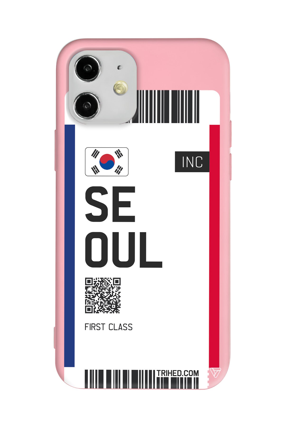 Seoul Bileti Lansman Model İçi Kadife Silikon Telefon Kılıfı