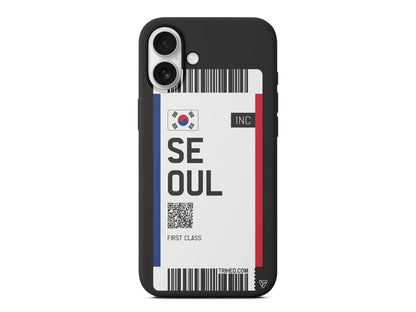 Seoul Bileti Lansman Model İçi Kadife Silikon Telefon Kılıfı – Plus Serisine Özel