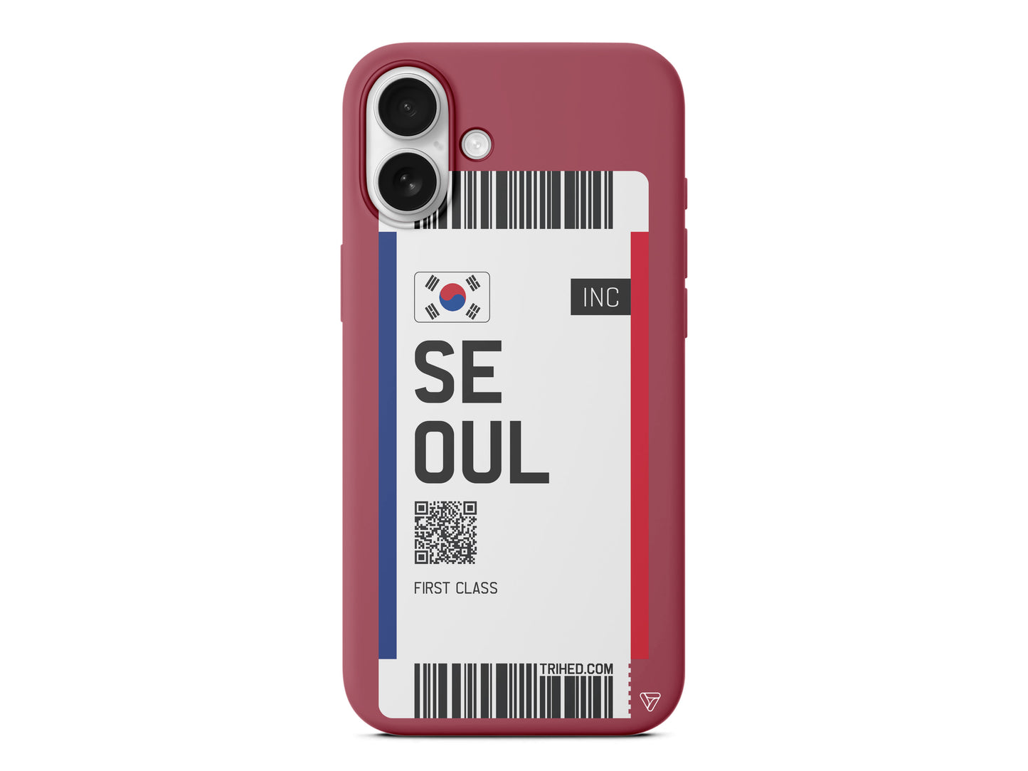 Seoul Bileti Lansman Model İçi Kadife Silikon Telefon Kılıfı