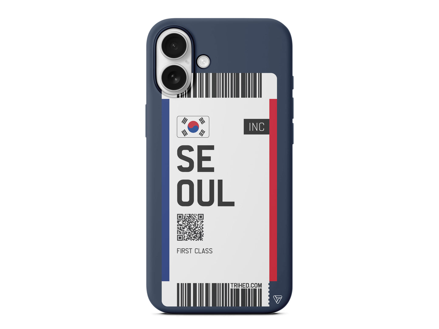 Seoul Bileti Lansman Model İçi Kadife Silikon Telefon Kılıfı