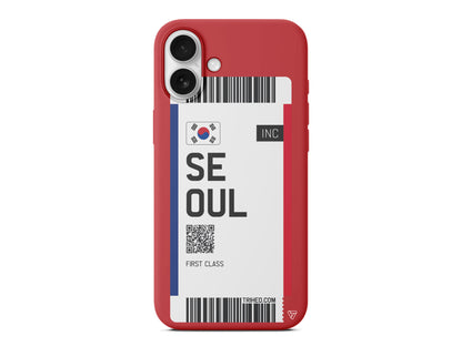 Seoul Bileti Lansman Model İçi Kadife Silikon Telefon Kılıfı – Plus Serisine Özel