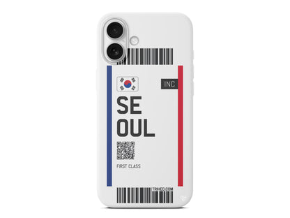 Seoul Bileti Lansman Model İçi Kadife Silikon Telefon Kılıfı – Plus Serisine Özel