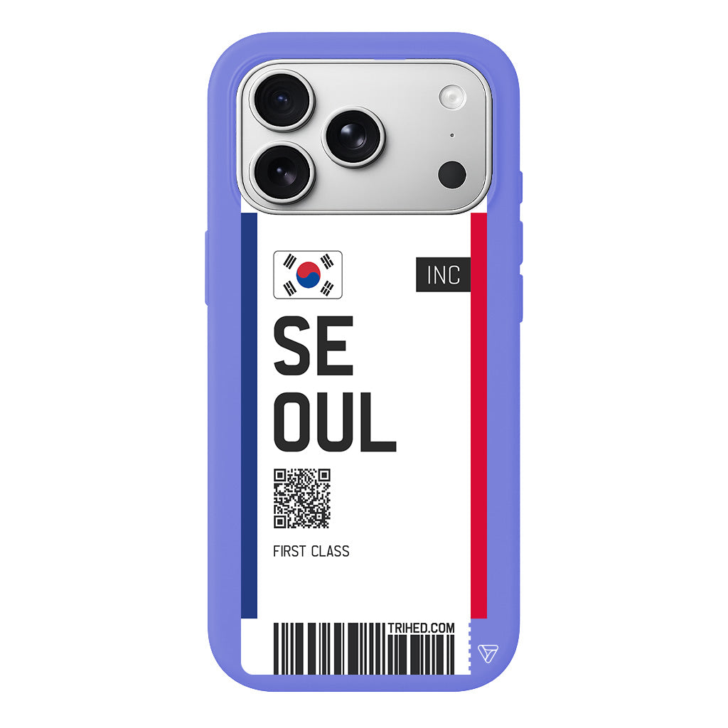 Seoul Bileti Lansman Model İçi Kadife Silikon Telefon Kılıfı