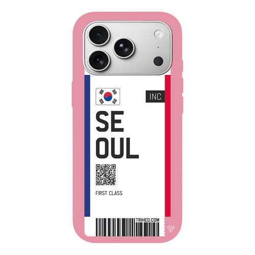 Seoul Bileti Lansman Model İçi Kadife Silikon Telefon Kılıfı