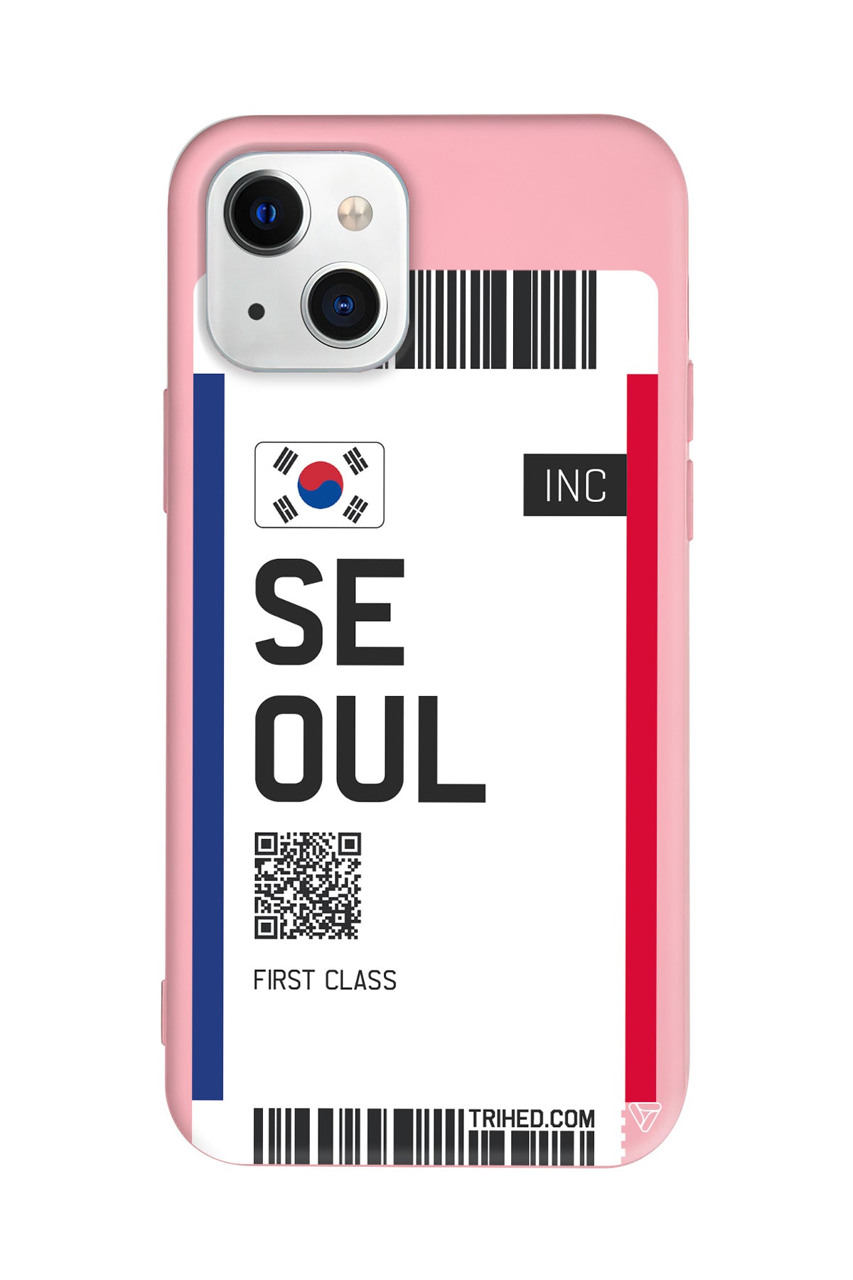 Seoul Bileti Lansman Model İçi Kadife Silikon Telefon Kılıfı