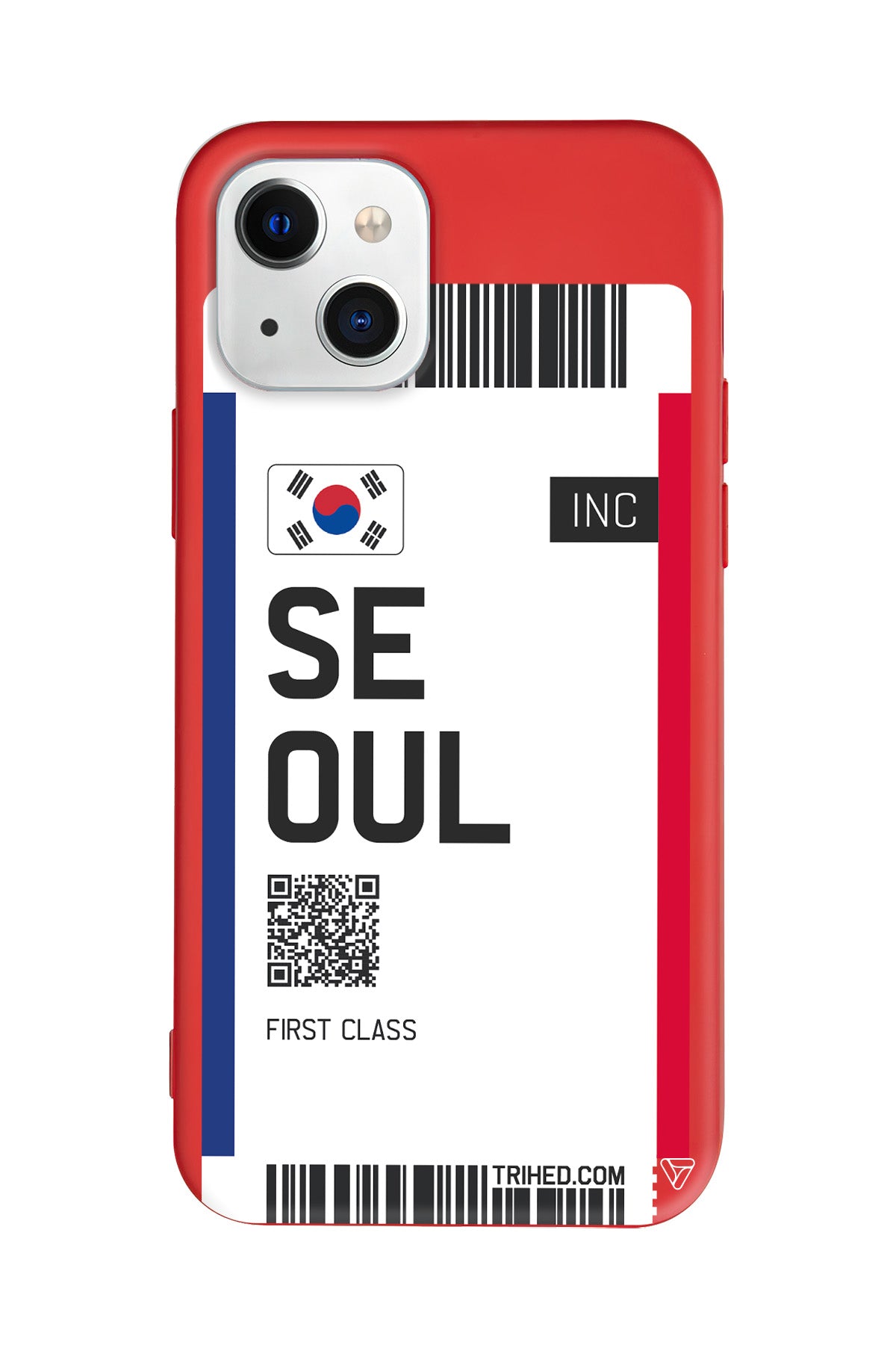 Seoul Bileti Lansman Model İçi Kadife Silikon Telefon Kılıfı – Plus Serisine Özel