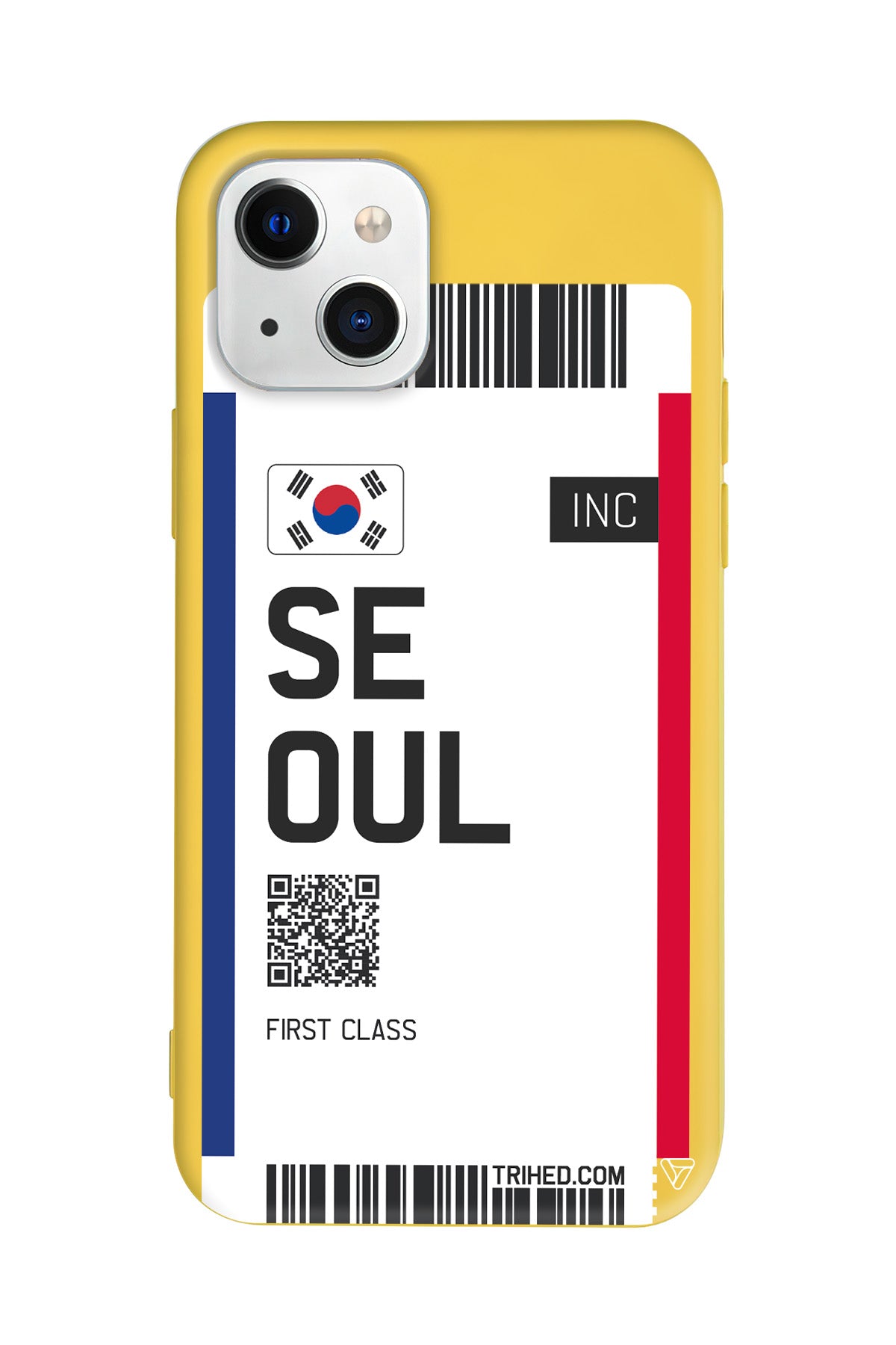 Seoul Bileti Lansman Model İçi Kadife Silikon Telefon Kılıfı